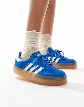 Кроссовки Adidas Originals Sambae синего и белого цвета