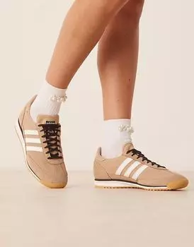 Кроссовки Adidas Originals SL 72 OG бежевого и белого цвета
