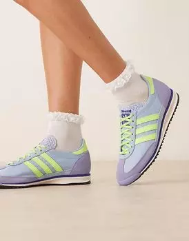 Кроссовки Adidas Originals SL 72 OG синего и зеленого цвета