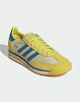 Кроссовки Adidas Originals Sl 72 rs желтого и синего цветов