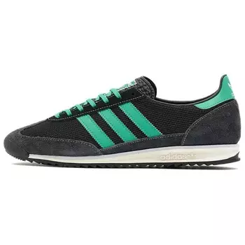 Кроссовки adidas originals SL 72 Skateboarding Shoes Men Low-top Black/green, черный/зеленый