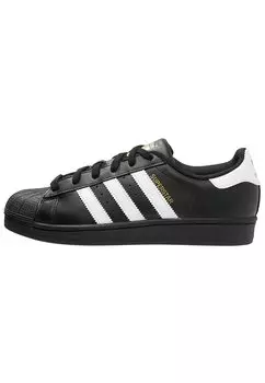 Кроссовки adidas Originals SUPERSTAR FOUNDATION ALL BLACK STYLE SHOES, цвет noir / blanc