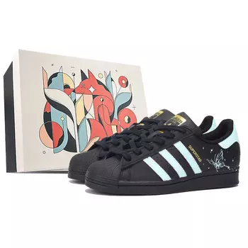 Кроссовки Adidas Originals Superstar J Kids' Skateboarding Shoes Grade School, черный
