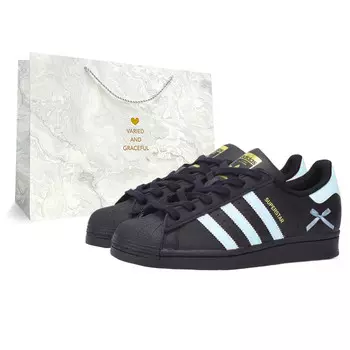 Кроссовки Adidas Originals Superstar J Kids' Skateboarding Shoes Grade School, черный