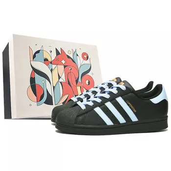 Кроссовки Adidas Originals Superstar J Kids' Skateboarding Shoes Grade School, черный