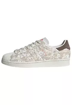 Кроссовки adidas Originals SUPERSTAR, кристально-белые бежевые землистые слои