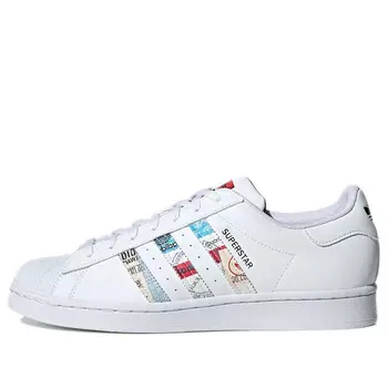Кроссовки Adidas Originals Superstar Shoes 'White Multi-Color' GY9023, белый