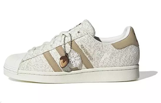 Кроссовки adidas originals Superstar White Khaki Women's