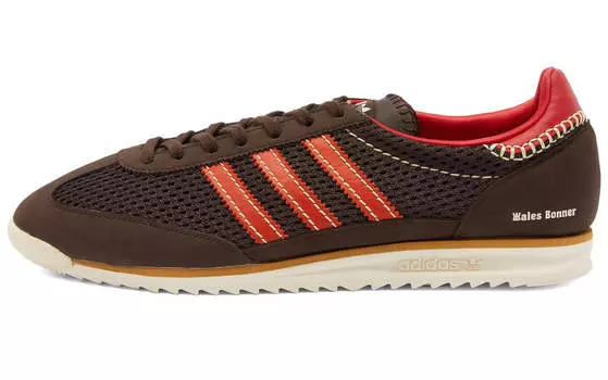 Кроссовки Adidas Originals x Wales Bonner SL72, коричневый/красно-оранжевый/бежевый