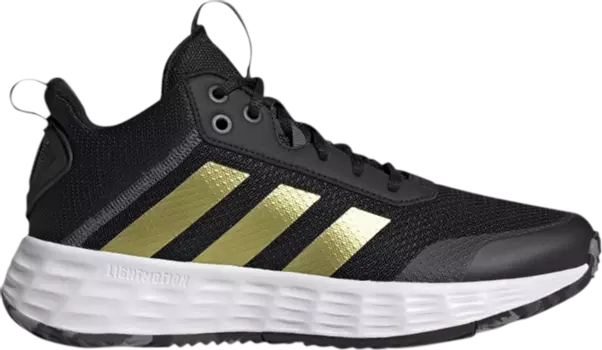 Кроссовки Adidas Own The Game 'Black Gold Metallic', черный