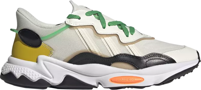 Кроссовки Adidas Ozweego 'Cream White Screaming Orange', кремовый