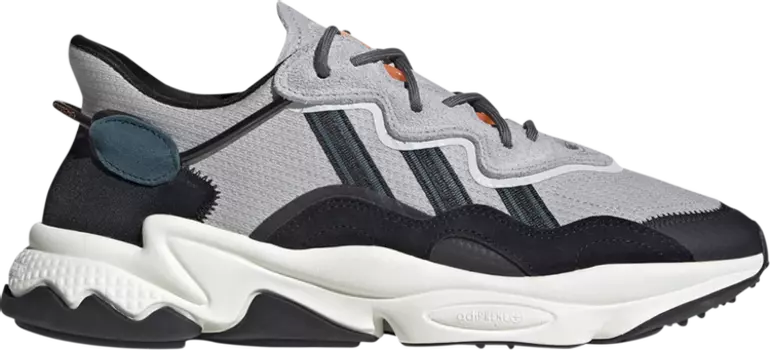 Кроссовки Adidas Ozweego 'Grey Utility Green', серый