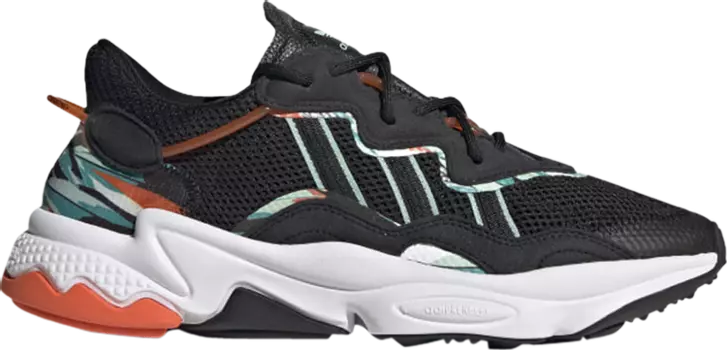 Кроссовки Adidas Ozweego 'Tropical Print', черный