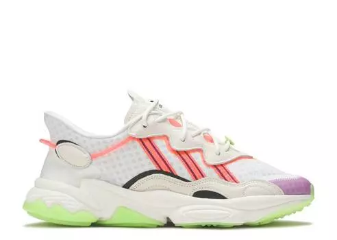 Кроссовки Adidas OZWEEGO 'SIGNAL GREEN PURPLE', белый