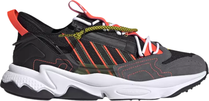 Кроссовки Adidas Ozweego Zip 'Black Solar Red', черный