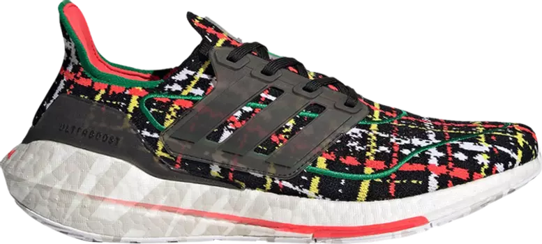 Кроссовки Adidas Palace x UltraBoost 21 'Black Multicolor', черный