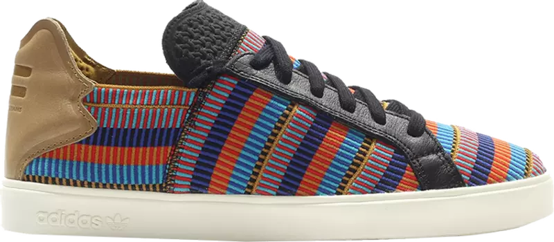 Кроссовки Adidas Pharrell x Elastic Lace Up 'Pink Beach', многоцветный