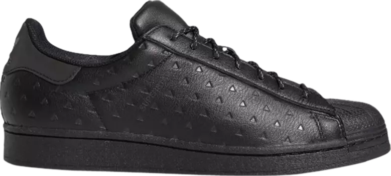 Кроссовки Adidas Pharrell x Superstar 'Black Future', черный