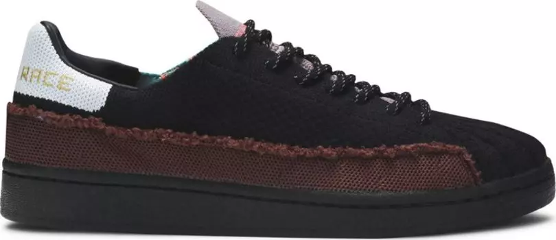 Кроссовки Adidas Pharrell x Superstar 'Patchwork - Black', черный