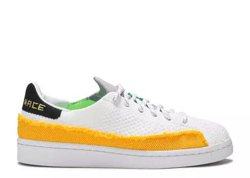 Кроссовки Adidas PHARRELL X SUPERSTAR 'PATCHWORK - WHITE', белый