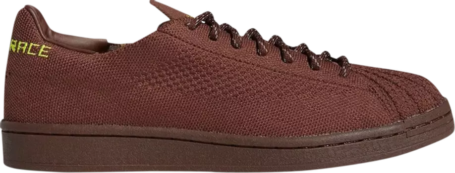 Кроссовки Adidas Pharrell x Superstar Primeknit 'Brown', коричневый