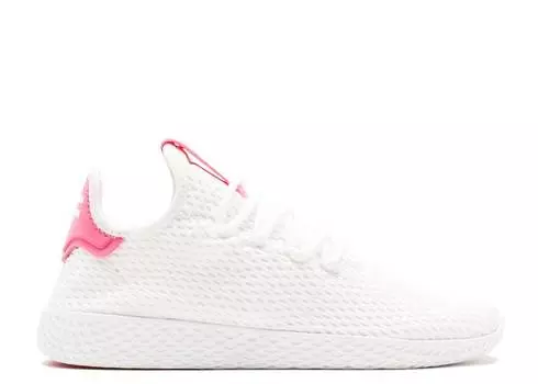 Кроссовки Adidas PHARRELL X TENNIS HU 'WHITE PINK', белый