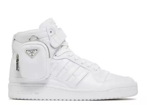 Кроссовки Adidas PRADA X FORUM HIGH 'WHITE', белый