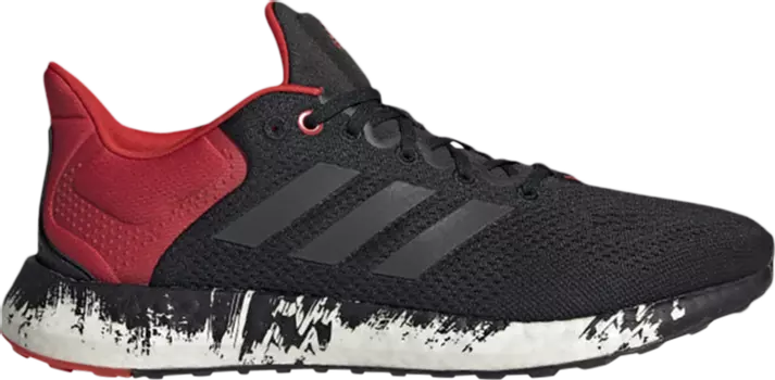 Кроссовки Adidas PureBoost 21 'Black Vivid Red', черный