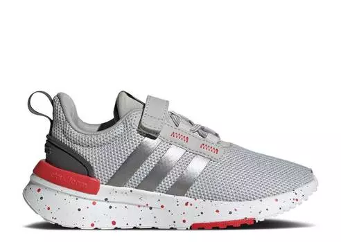 Кроссовки Adidas RACER TR21 LITTLE KID 'GREY RED SPECKLED', серый