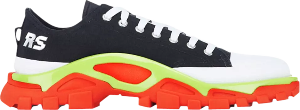 Кроссовки Adidas Raf Simons x Detroit Runner 'Black Silver Slime', черный