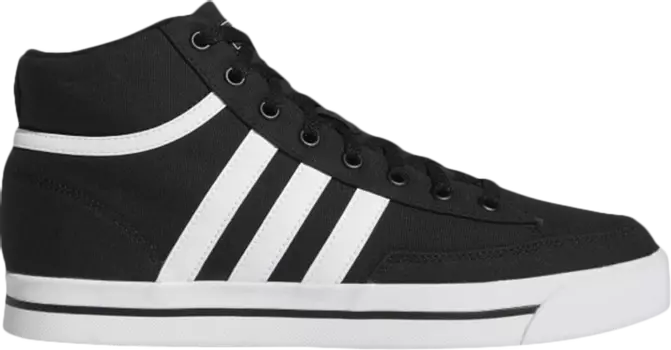 Кроссовки Adidas Retrovulc Mid Canvas 'Core Black White', черный