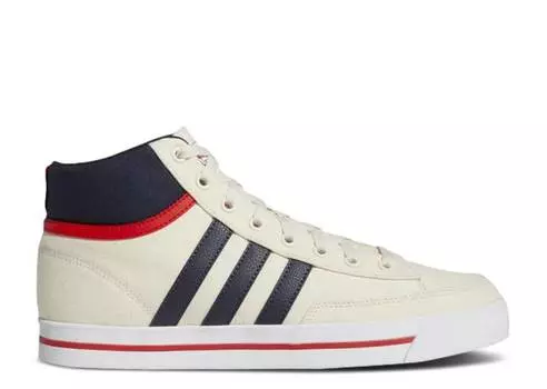 Кроссовки Adidas RETROVULC MID 'WONDER WHITE VIVID RED', белый