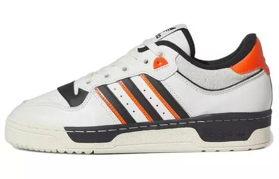 Кроссовки Adidas Rivalry 86 Low White Black Semi Impact Orange Adidas Originals