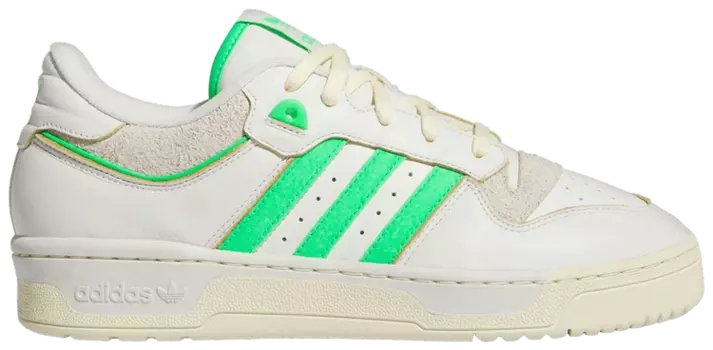 Кроссовки adidas Rivalry 86 Low 'Wonder White Neon Green', кремовый