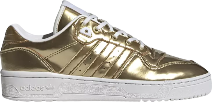 Кроссовки Adidas Rivalry Low 'Gold Metallic', золотой