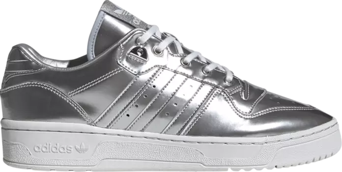Кроссовки Adidas Rivalry Low 'Silver Metallic', серебряный