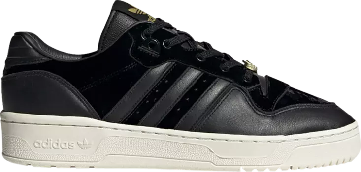 Кроссовки Adidas Rivalry Low 'Velvet Pack - Black', черный
