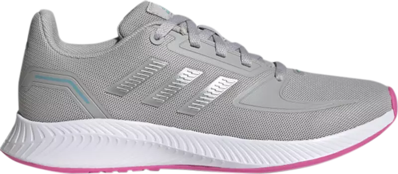 Кроссовки Adidas Runfalcon 2.0 J 'Grey Screaming Pink', серый