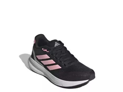 Кроссовки Adidas Runfalcon 5 — детские, черные/розовые