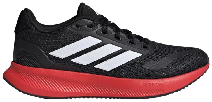 Кроссовки adidas Runfalcon 5 J 'Black White Bright Red', черный