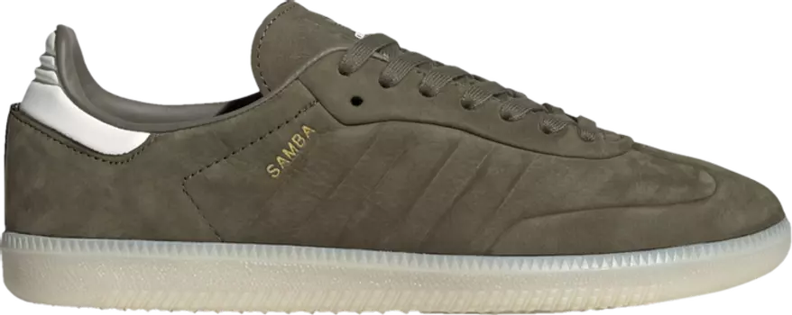 Кроссовки Adidas Samba 'Olive Strata', зеленый