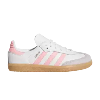 Кроссовки adidas Samba OG C White Semi Pink Spark, белый