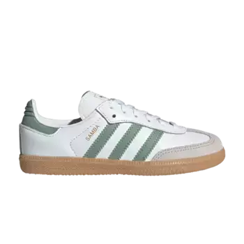 Кроссовки adidas Samba OG C White Silver Green, белый