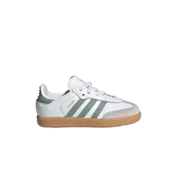 Кроссовки adidas Samba OG I White Silver Green, белый