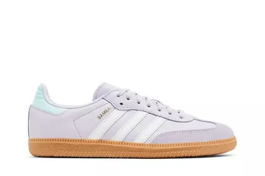 Кроссовки adidas Samba OG J Silver Dawn Aqua, фиолетовый
