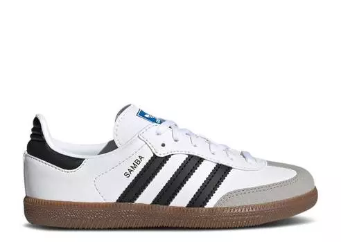 Кроссовки Adidas Samba OG J 'White Black Gum', белый