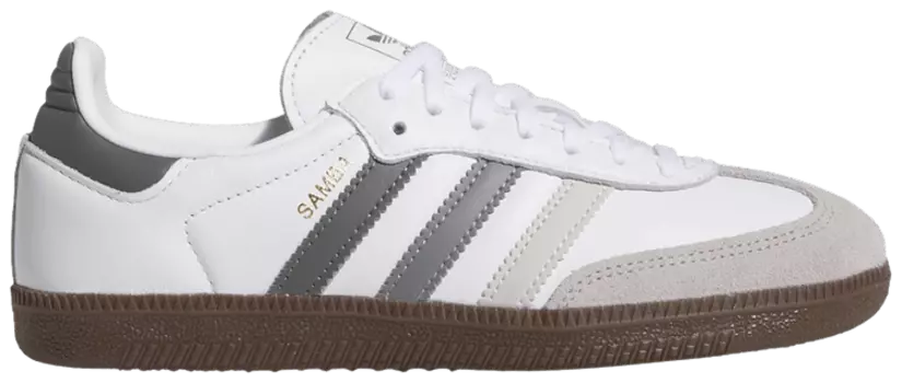 Кроссовки adidas Samba OG J 'White Grey', белый