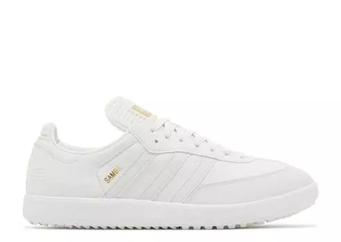 Кроссовки Adidas SAMBA SPIKELESS GOLF SE 'CRYSTAL WHITE', белый
