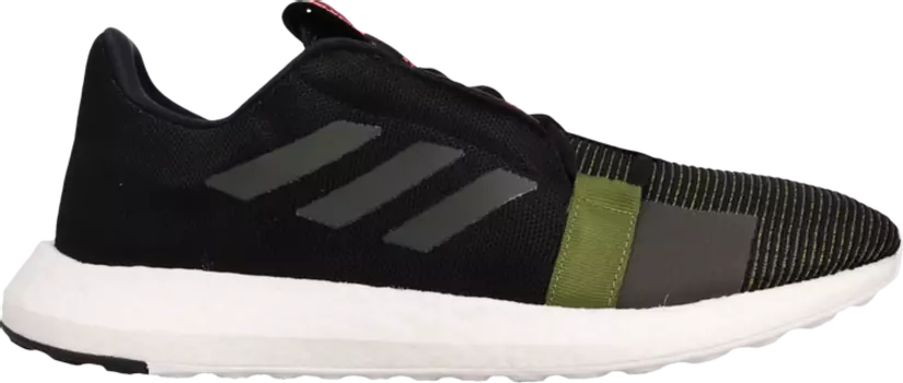 Кроссовки Adidas SenseBoost Go 'Tech Olive', черный