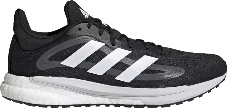 Кроссовки Adidas SolarGlide 4 'Black White', черный